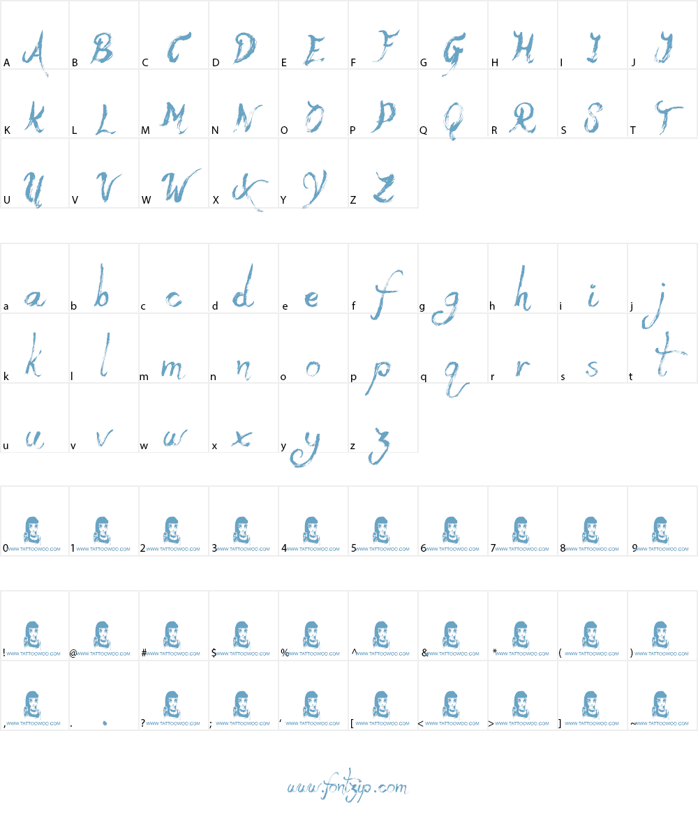 Yeti Fety Font Character